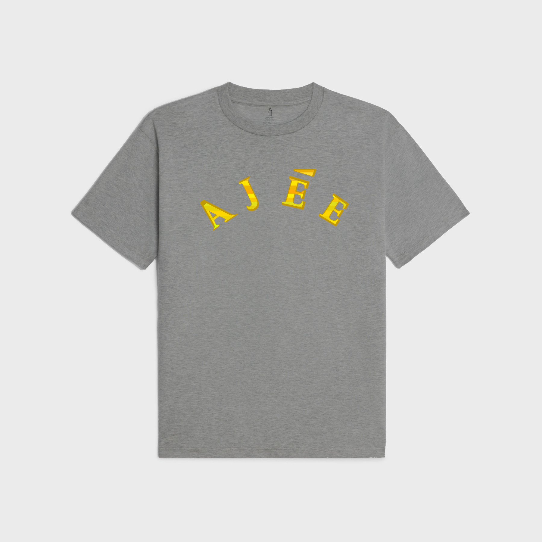 AJÉE T-SHIRT IN GREY/YELLOWS | House of AJÉE